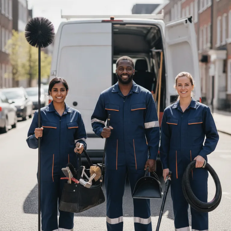 Schoorsteenveger team in Heerlen